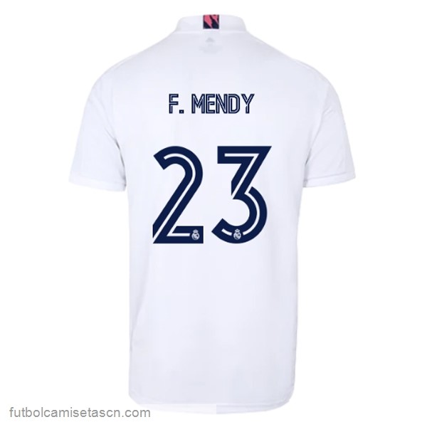 Camiseta Real Madrid 1ª NO.23 F. Mendy 2020/21 Blanco